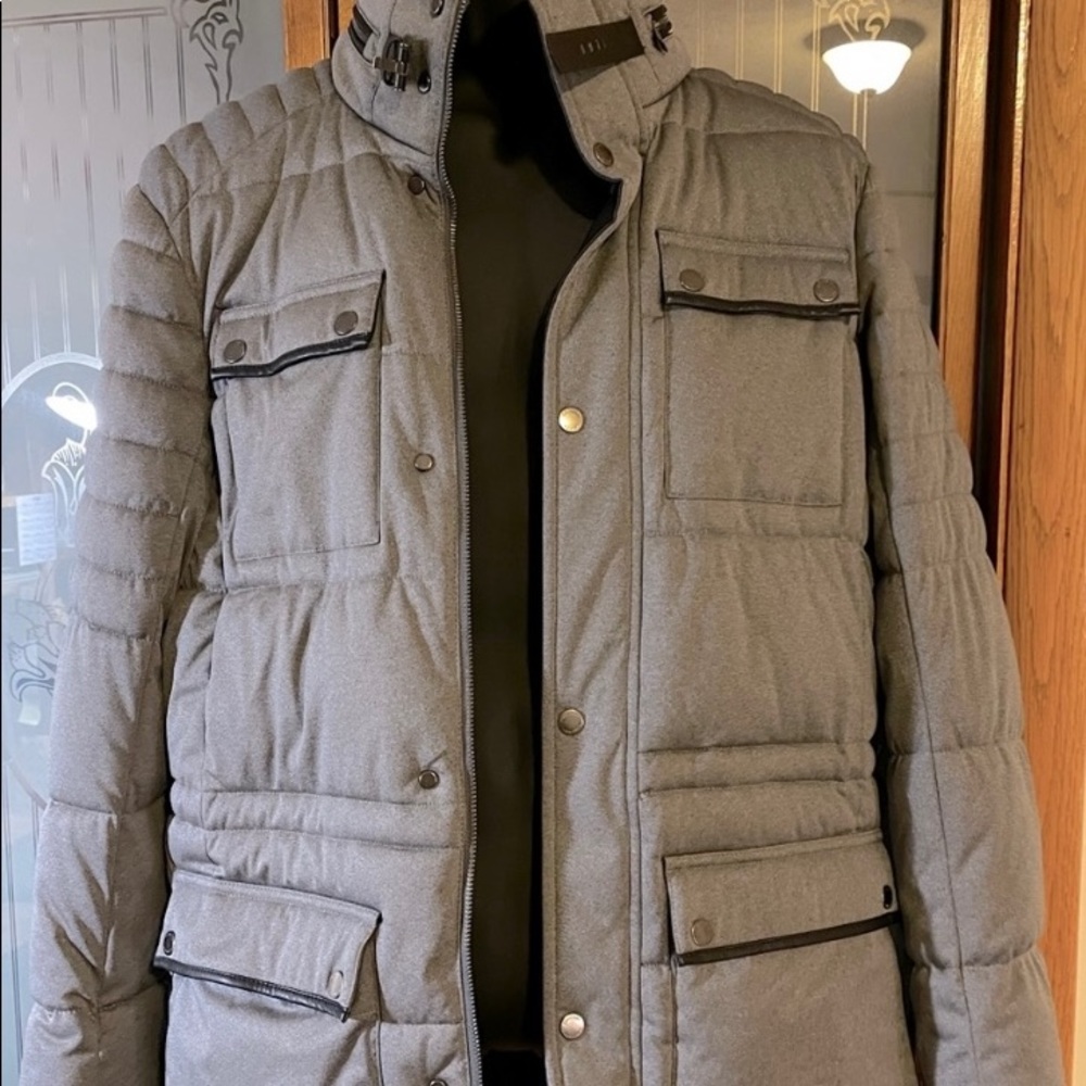 Calvin Klein Grey Full Winter Puffer Coat